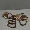 Heart Garland with Tassels 4.92 Ft Farmhouse Wood Beads Garland Vintage Rustic Boho Rattan Heart Wreath Wedding Bridal Shower Hanging Decorations for Mantel Fireplace Wall Home Decor