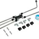 LS Steam Vent Kit 4 Corner Coolant Crossover Set for GM LS Series Engines LS1 LS2 LS3 LS6 LS7 LSX LM7 LQ4 LQ9, Stainless Steel Lines & CNC Aluminum Manifolds, LS Swap Cooling System Upgrade