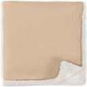 Soft Muslin Cotton Baby Blanket - Breathable and Lightweight Blanket Keeps Your Newborn Baby Girl Or Boy Cozy and Warm - Perfectly Sized for Any Stroller or Car Seat (Beige)