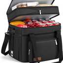 MIYCOO Cooler Bag Double Deck - 60 Can Leakproof Insulated Portable Soft Lunch Cooler, Extra Large Expandable Ice Chest Cooler for Beach, Picnic, Camping, Shopping