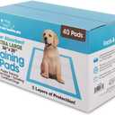 Best Pet Supplies XL Puppy Pads 40 Count - Super Absorbent Dog Training Pads, Quick-Dry, Odor Control, Disposable Pee Pads, Leak-Proof Wee Wee Pads for Indoor Dogs  Baby Blue XL, 40 Pack