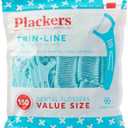 Plackers Twin-Line Advanced Cleaning Whitening Formula Dental Flossers, Mint, 150 by Plackers