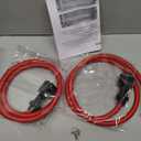 PrimeMach Upgraded Double Power Resistance Cord (2-Pack) - Compatible with AeroPilates Reformers - 40% Extra Tension - Heavy-Duty Anti-Snap Core with Reinforced Connection Ends for Maximum Durability