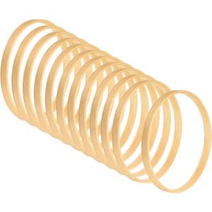 PATIKIL 4.7 Inch Wooden Bamboo Floral Hoop, 12Pack Craft Rings for DIY Wedding Wreath Decor, Dream Catcher and Hanging Crafts