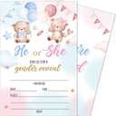 Boy OR Girl Gender Reveal Invitations, Baby Shower Invitations for Girl Boy, 20 Double Sided Gender Reveal Game, Party Favors Baby Shower-A17