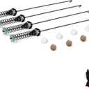 W11130362 Washer-Suspension Rod Kit WTW5000DW2 - Fit for Maytag, Whirlpool, Kenmore Washing Machines, MVWX655DW1, WTW5000DW3, MVWC565FW1, MVWC565FW2, MVWC565FW0, 4PSC (black)