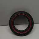 60/70-6.5 Scooter Tire, 10x2.50 Solid Scooter Tire 10 inch Electric Rubber Tubeless Scooter Wheels for Ninebot G30 Max/G30D 10x2.5 Front or Rear Replacement Solid Tires 2pc Red