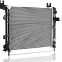 DWVO Complete Radiator Compatible with 2000-2004 Dodge Dakota, Compatible with 2000-2004 Durango 2.5L 3.9L 4.7L 5.2L 5.9 V6 V8 DWRD1016