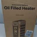 Pelonis Oil Filled Radiator Heater for Large Space, 2025 Upgraded, Space Heaters with 1500W Quiet Warmth Radiant Heater, 3 Heating Modes, Overheat & Tip-Over Protection, Adjustable Thermostat, Black