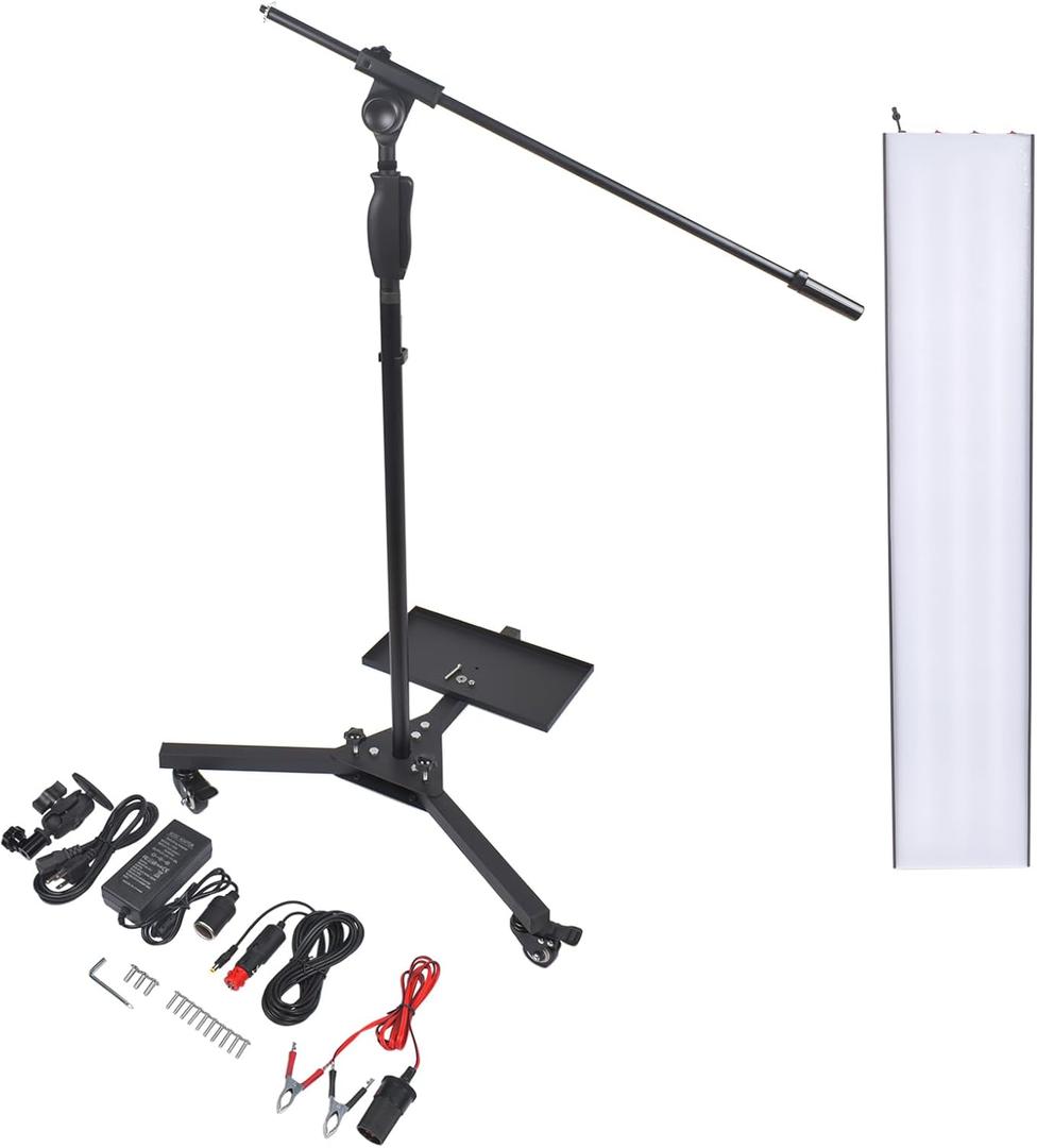 110V Car Paintless Dent Repair Tools PDR Light Board,PDR Light Led for Bump Repair, with Battery case auto dent removel Holder, 92x18cm Mustrod