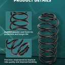 AUTOMUTO 2PCS Rear Suspension Coil Spring Set Compatible with 1996-2002 for Toyota 4Runner - Replace 81043 Coil Springs