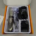 oneisall Dog Clipper Low Noise, Dog Grooming Kit with Rechargeable, Pet Shaver Cordless Electric Quiet Hair Clipper Set for Dogs Cats Pets(Gold)