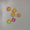 Reusable Ice Cubes, 60 pack Refreezable Plastic Ice Cubes Reusable, Square Ice Cube for Drinks BPA Free (Multicolor)