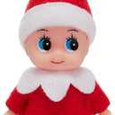 JOYIN 1 Pcs Christmas Elf Plush Doll Tiny Soft Plush Toy Doll for Kids Accessories Party Favors Xmas Party Supplies Christmas Decor, Xmas Gift