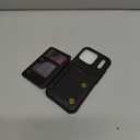 Vinich for iPhone 17 Pro Wallet Case with Card Holder, RFID Blocking Credit Slots Kickstand Shockproof Phone Cover Fit for iPhone 17 Pro 6.3" Black