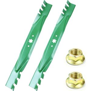 942-04308-X 42 inch Deck Mower Mulching Blades with 712-0417A Nuts
Fit ZT1 42 LTX1040 LTX1042 XT1 LT4200 RZT42, Replace Cub Cadet 42 inch Mower Blades 942-0616A 742-0616A 942-04126 742-04126