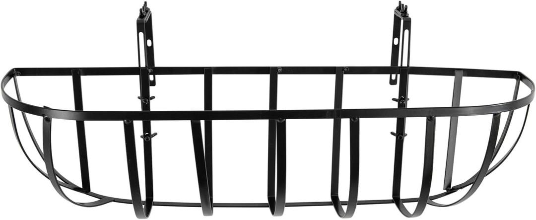 TFCFL 4pcs 24" Hanging Flower Planter, Flower Boxes for Deck Railings, Planter Boxes Plant Holders for Outdoor Garden Lawn for Outdoor Garden Lawn (A)