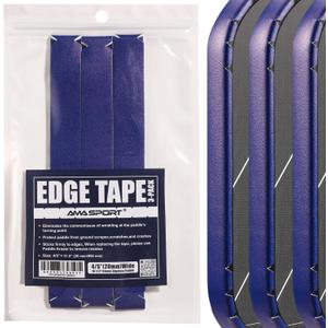 Pickleball Paddle Protection Tape - Paddle Head Edge Guard - Racket Edge Protection Tape -Fit Perfectly Curved Edge -No Wrinkling (Width 20mm, AMA Black Pink)