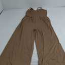Jumpsuits for Women 2025 Summer Dressy Spaghetti Strap Ribbed V Neck Wide Leg Overalls Flowy Romper Jumpers Outfits M