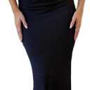 Women's Lace Skirt Set: Sleeveless Halter Top & Maxi Lace Skirt - Sexy Vacation Party Outfit - Black (Medium)