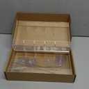 Acrylic Straw Holder for Cabinet, Reusable Straw Organizer with Double Sided Adhesive Tape Tumbler Straws Storage Container for Cupboard Drinking Straws Dispenser for Kitchen Counter (Transparent)