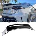 STSEV01 Rear Spoiler Wing Fit for Toyota Corolla Sedan 2020 2021 2022 2023 2024 2025 2026 L/LE/SE/XLE/XSE, Glossy Black R Style DeckLid Lip Exterior Accessories