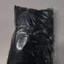 Women Fur Gloves - Real Rabbit Fur Mittens Winter Knit Warm Fingerless Hand Warmer (Black)