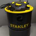 STANLEY Ash Vacuum Cleaner, Portable 4 Gallon Capacity Ash Vac Canister, Powerful 4 Peak HP Horsepower Motor, Ideal for Pellet Stoves, BBQ Grills, Wood Stoves, Fireplaces, Fire Pits, SL-18184
