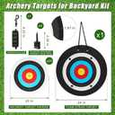 Gemscream 24" Foam Archery Bow & Arrow Target for Backyard, Round