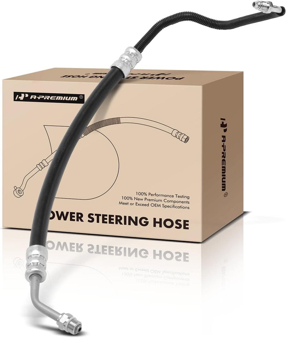 A-Premium Power Steering Pressure Hose Line Assembly Compatible with Ford F-150 1997-2003, F-150 Heritage, F-250, Expedition & Lincoln Navigator, 4.6L 5.4L, with O-ring & Bushing, Pump To Rack