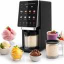 10-in-1 Ice Cream Maker, 1 x 20 oz Container with Lid, TOP and FULL Modes, Mix-In and Re-Spin, for Gelato, Sorbet, Slushies, Frozen Yogurt, Smoothie Bowls and Frozen Drinks, Black