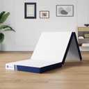 Avenco Foldable Mattress Topper Single, Folding Mattress 4 Inch Memory Foam, Trifold Mattress Portable with Removable Cover & Detachable for Guest Room/Caravan/Camping/Travel, 75"x25"x4"