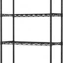 REGILLER 4-Wire Shelf Adjustable Heavy Duty Storage Shelves,Metal Organizer Wire Rack for Laundry Bathroom Kitchen Pantry Closet Garage Shelving(Black,17.7" D x 35.4" W x 53.9" H) (4tier 17.7"D x 35.4W x 53.9H)