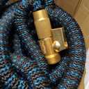 Flexi Hose Expandable Garden Hose with 8 Function Nozzle, 50FT - Lightweight Retractable Garden Hose, Water Hose - No-Kink Flexibility, 3/4 Inch Solid Brass Fittings and Double Latex Core