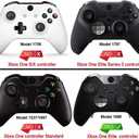 eXtremeRate Soft Touch Red Rubberized Right Left Side Rails, Replacement Rear Handle Grips, Back Panels Faceplates Kits for Xbox One Elite Controller (Model 1698)