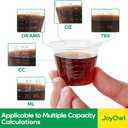 [1800 Count - 1 oz.] Disposable Medicine Cups (30 ml), Small Clear Plastic Measuring Cups for Liquid Medicine, Pills, Resin, and Epoxy, 1800 Pack