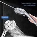 RV Shower Head with Hose, Shower Head with Handheld, 10 Modes High Pressure Shower Heads for Home/RV/Camper/Travel Trailer, Handheld Shower Head Holder and Extra Long 5ft Stainless Steel Hose