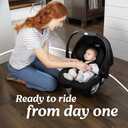 Graco SnugRide SnugFit DLX Infant Car Seat, Baby Car Seat Rear Facing with Anti Rebound Bar, Carseat with Adjustable Base and 5 Recline Positions, Spencer Manufactured  09/18/2019
