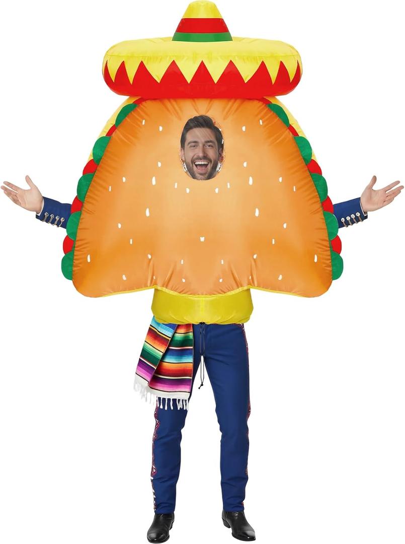 Cinco De Mayo Inflatable Costume Adult Funny Blow up Men Women Mexican Fiesta Party Favor Dress up Cosplay Outfits