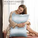 Adubor 100% Silk Pillowcase - Mulberry Silk Pillow Cases, 22 Momme 6A Grade Fibers, Silk Pillow Case for Hair and Skin Health, with Hidden Zipper (Standard 20''26'', Silver Gray, 1PC)