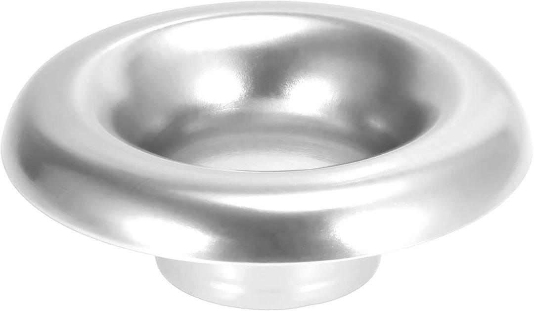 X AUTOHAUX 3 Inch Neck Aluminum Bellmouth Velocity Stack Adapter Air Intake Turbo Horn Air Inlet Decorative Cover Silver Tone