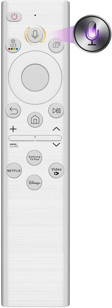 Replacement for Samsung Frame TV Remote, for All 2018-2025 Samsung Remote Control for Smart TV with Voice Control, Mic & Bluetooth, QLED, UHD & More, Not OEM/Orignial