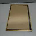 BKABOT 8x12 Picture Frame, Brass Metal Photo Frames with HD Glass, Fits 6x8 with Mat or 8 x 12 without Mat, Display for Wall and Table, 1 Pack