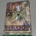 chamler 2x3 Area Rug Washable Door Mat Vintage Doormat Indoor Entrance Traditional Thin Floral Print Non Slip Rugs for Kitchen Bathroom Bedroom Living Room (Red Khaki Multicolored)