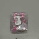 12-Piece Pink Polka Dot Bow Shower Curtain Hooks, Cute Mouse Bowknot Stainless Steel Decorative Shower Hangers Rings for Bathroom Decor