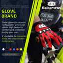 Seibertron Unisex BMX MX ATV MTB Racing Mountain Bike Bicycle Cycling Off-Road/Dirt Bike Gloves Road Racing Motorcycle Motocross Sports Gloves Touch Recognition Full Finger Glove (Black, S)