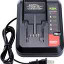 Elefly 20V Battery Charger PCC692L Compatible with Porter Cable 20V Lithium Battery PCC680L PCC685LP and Compatible with Black Decker 20V Battery LBXR20 LB2X4020