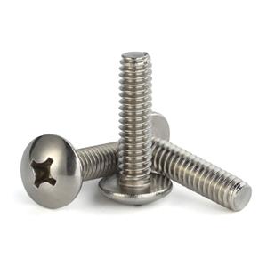 Mellewell M6-1.0 x 10mm Truss Head Machine Screws, Full Thread, 18-8 Stainless Steel, Quantity 25 (Silver)
