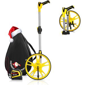 Measuring Wheel in Feet,Portable Three Fold Measures Up To 99999 Ft,Professional Measuring Wheels for Construction,Road,Flat and More Where You Want to Use,with Carrying Bag+Tape Measure Measuring Wheel in Feet,Portable Three Fold Measures Up To 99999 Ft,Professional Measuring Wheels for Construction,Road,Flat and More Where You Want to Use,with Carrying Bag+Tape Measure