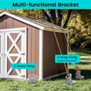 25" Ground Anchors Screw in, Mobile Home Anchors with Upgraded Wider Spiral Blades, Earth Shed Anchor High Wind Heavy Duty for Graden, Storage Shed, Trampoline, Carports, Swing Set(Silver-2x25in)